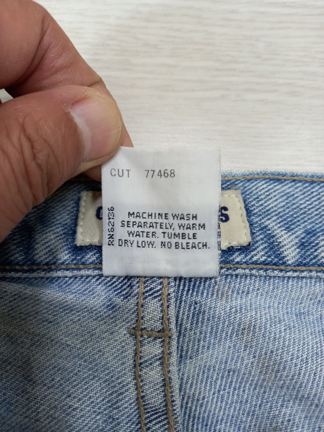 28 90's GUESS USA 일자진 연청 28-878 상품이미지9