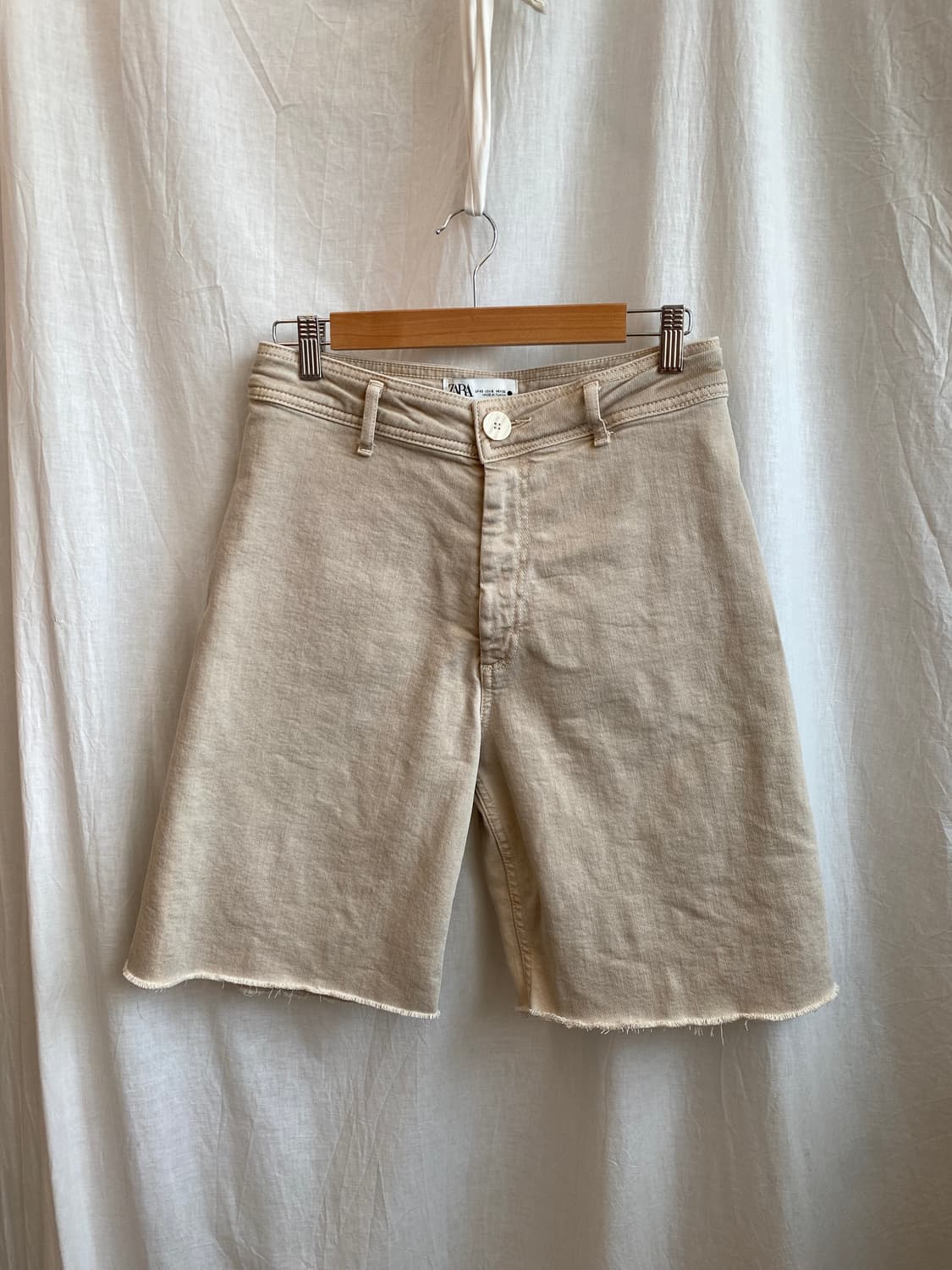 ZARA 베이지 스트레치 하프팬츠(L) 상품이미지1