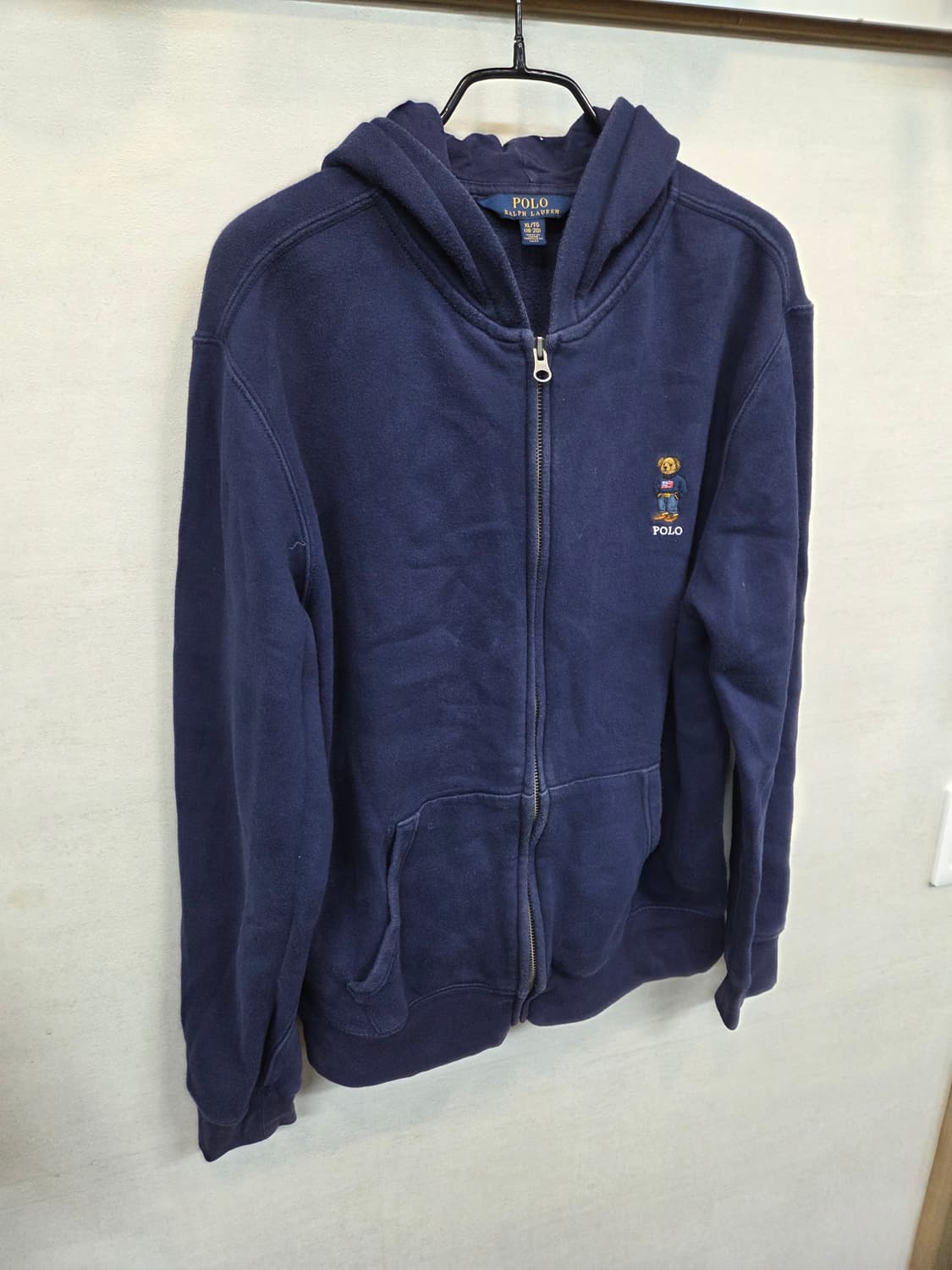폴로랄프로렌 베어자수 로고 기모 후드집업 18 20 성인 s m 상품이미지6