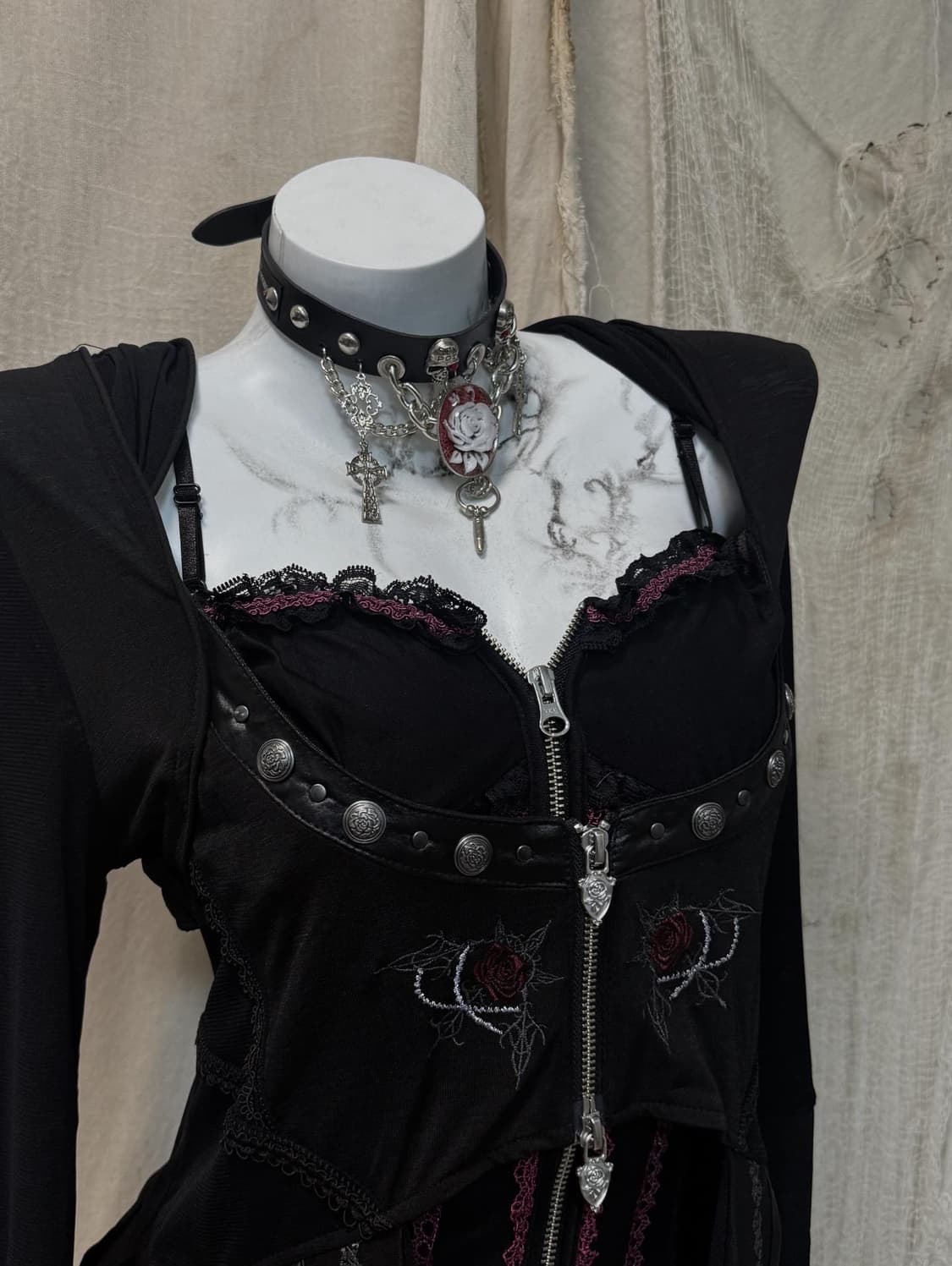 Ozz On Layered Studed Detail Onepiece 상품이미지4