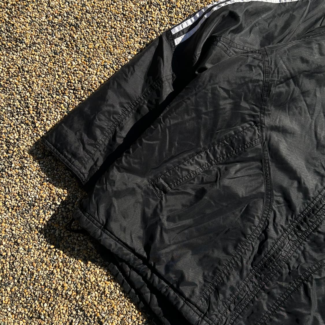 아디다스 블랙 바람막이 패딩 자켓 상품이미지3