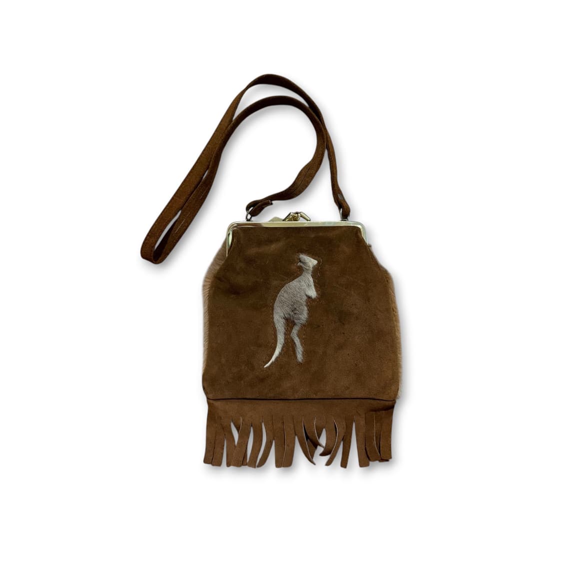 LISPEER TRADING 빈티지 스타일 스웨이드 미니 크로스백 상품이미지1