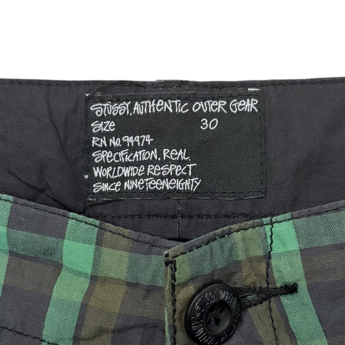 Stussy 스투시 00’s 체크 하프 팬츠 상품이미지4