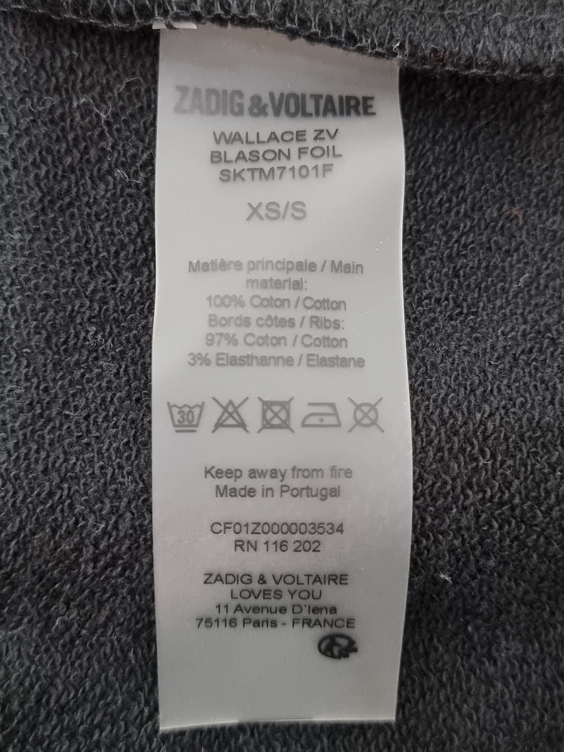 쟈딕&볼테르 후드티 (C721 상품이미지5