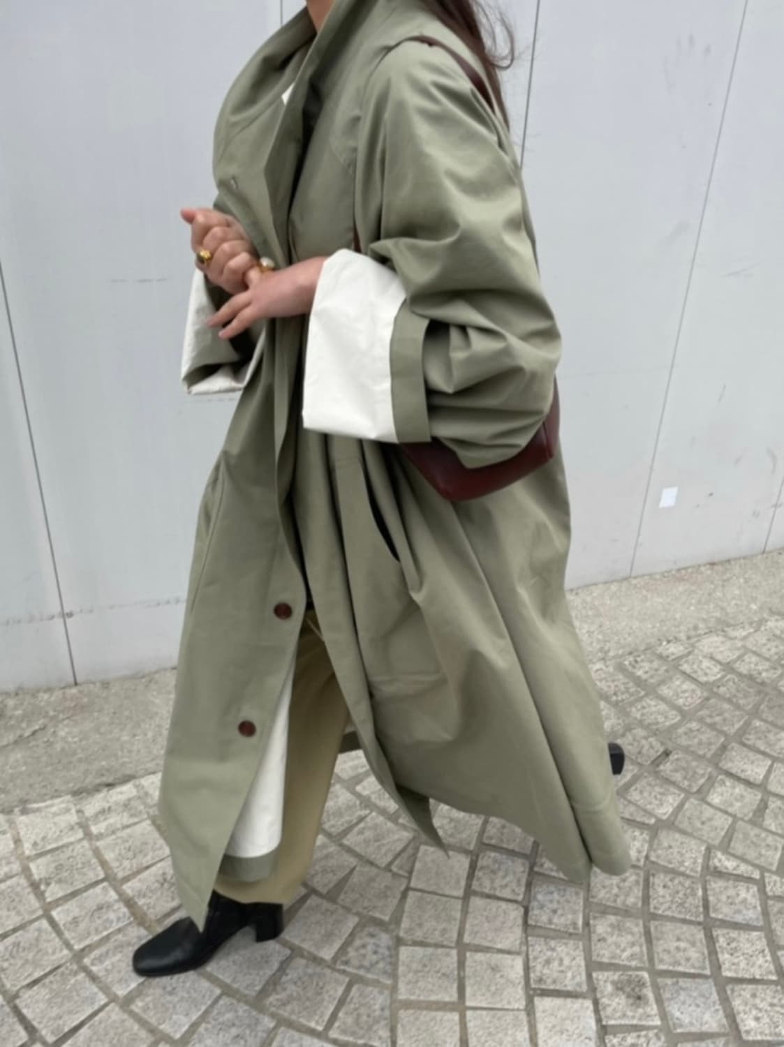 ETHOS 에토스 카키 트렌치 상품이미지5