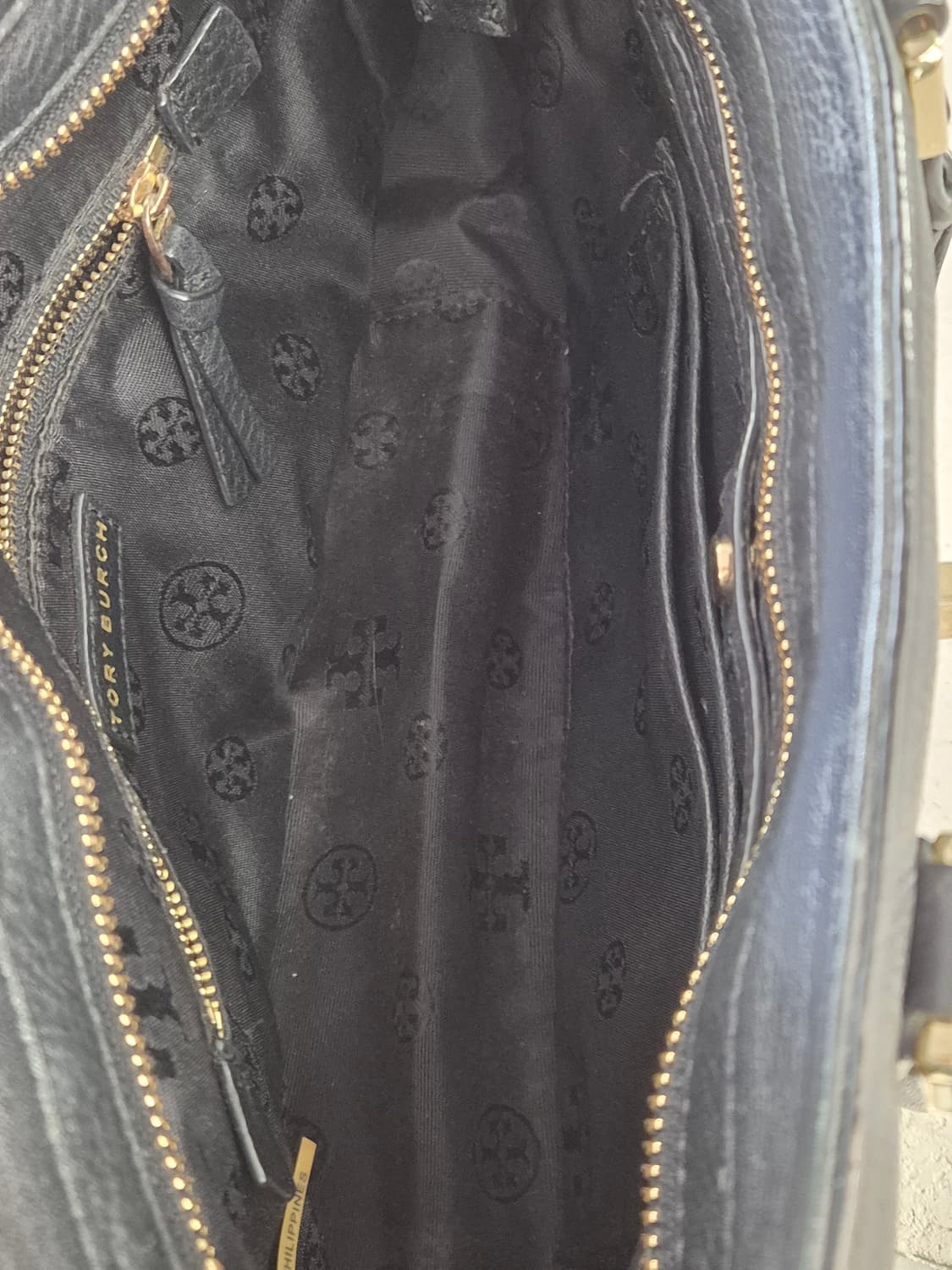 토리버치 블랙 가죽 토트백 상품이미지6