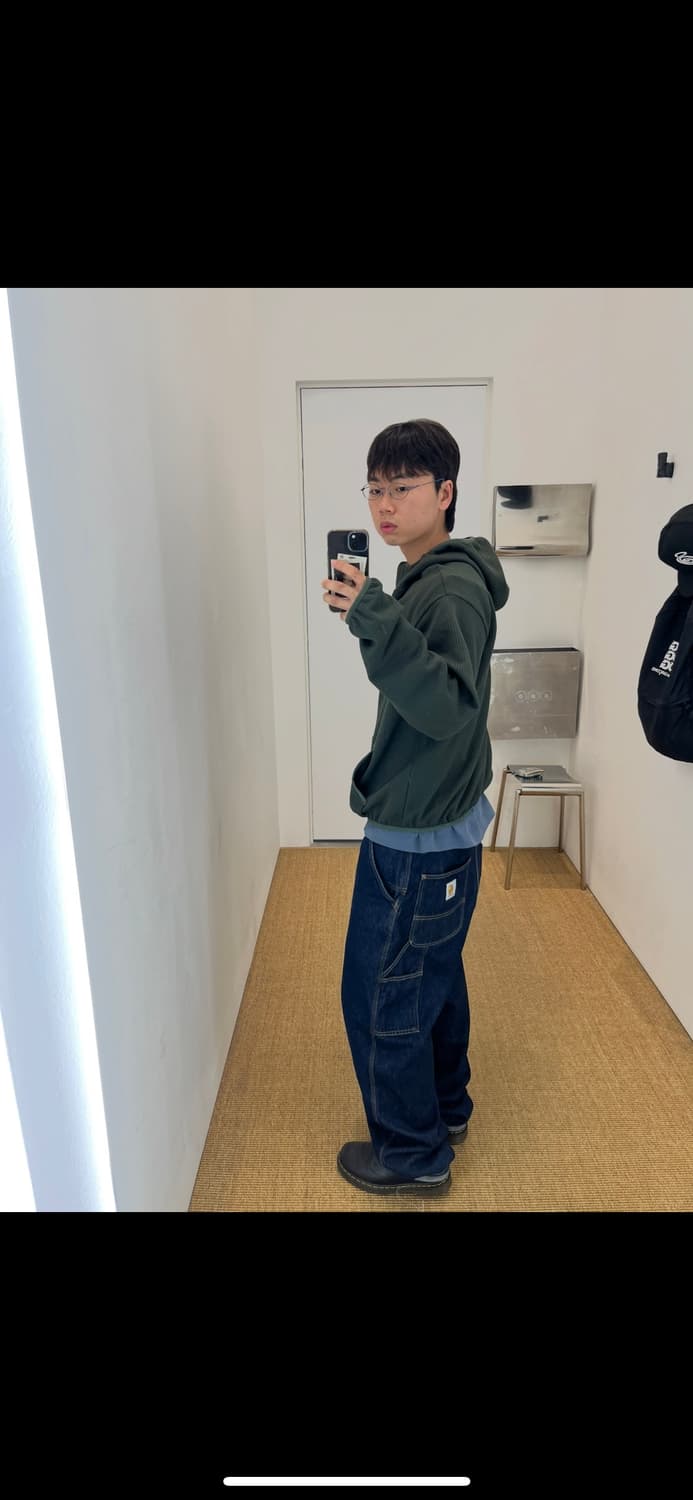 칼하트 wip 싱글니 스미스 블루 린스드 상품이미지1