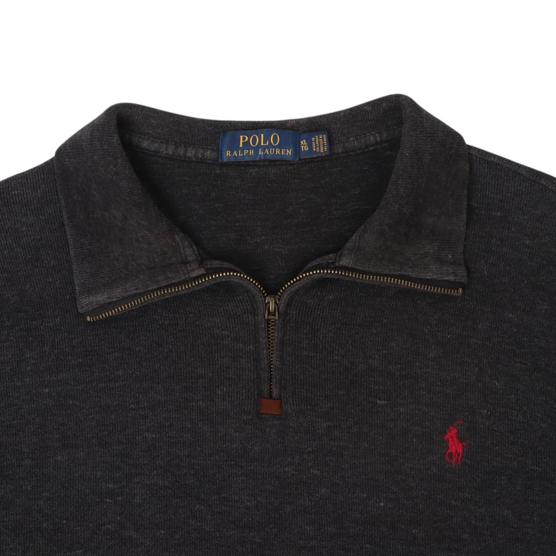 폴로 랄프로렌 챠콜 하프집업 니트 맨투맨 상품이미지2