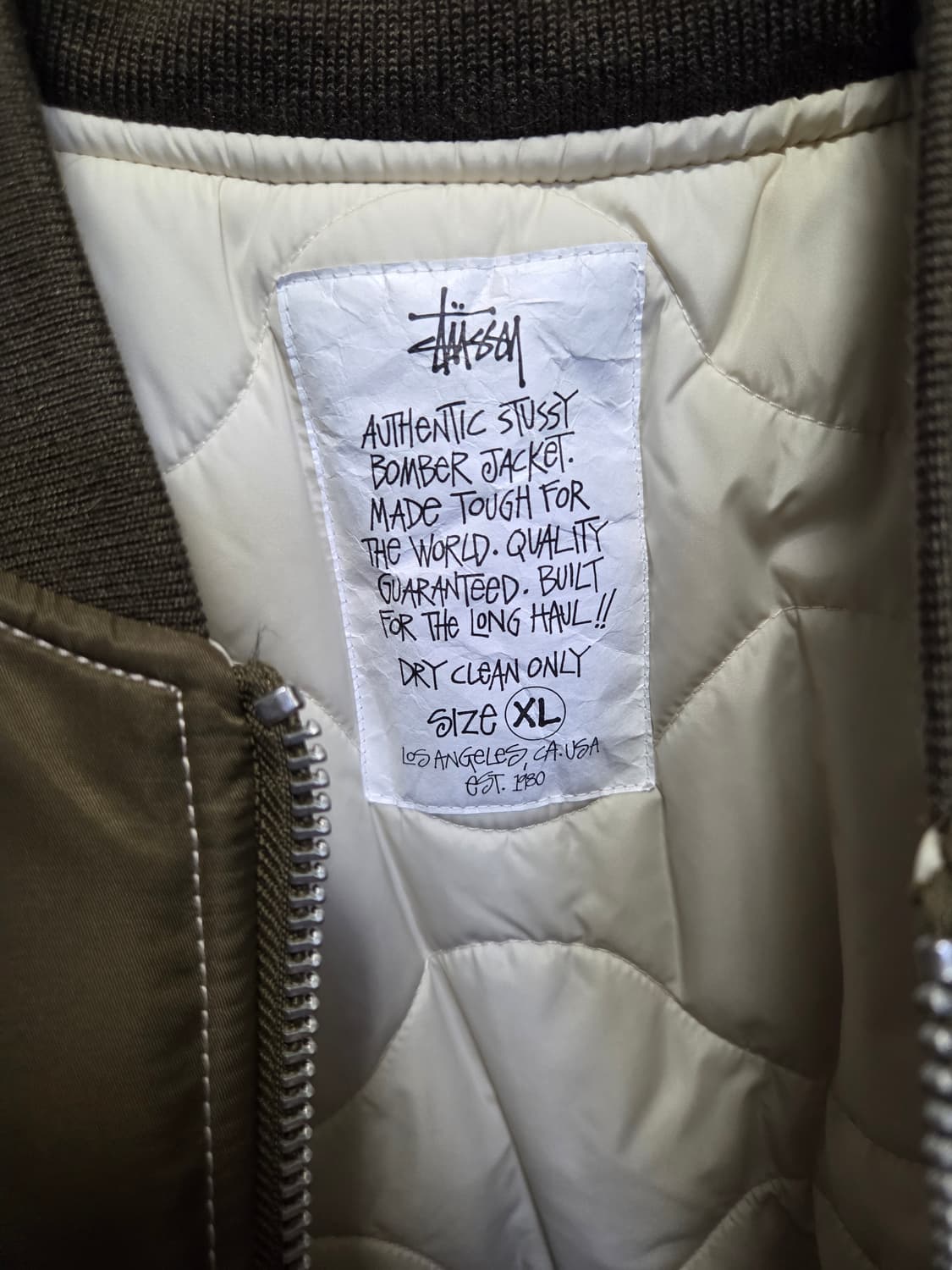 스투시 빌트 리버시블 봄버 자켓 브라운 XLStussy Built Rev 상품이미지5