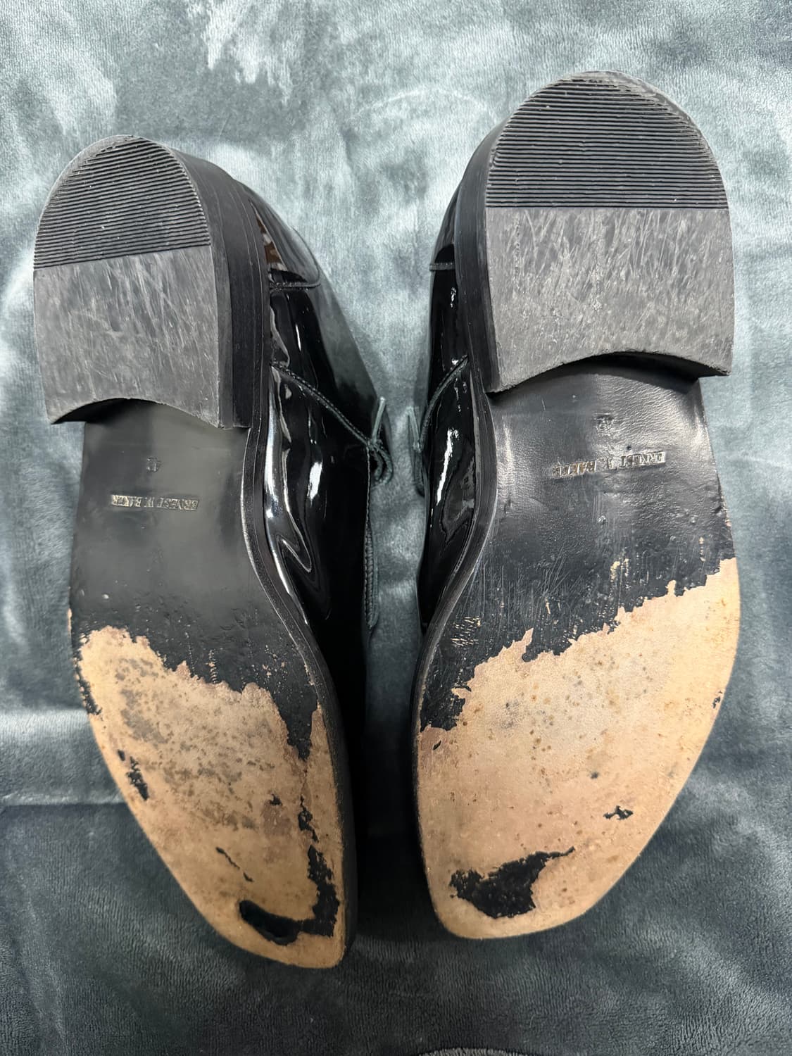 ERNEST W. BAKER T-BAR MONKSTRAPS BLACK  상품이미지8