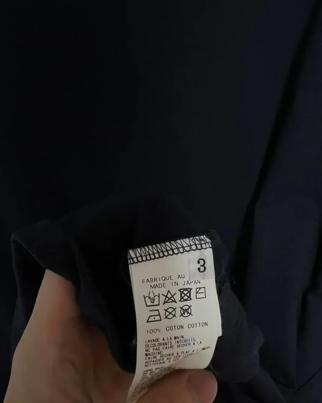 요지야마모토 뿌르옴므 스태프 반팔 티셔츠 상품이미지4