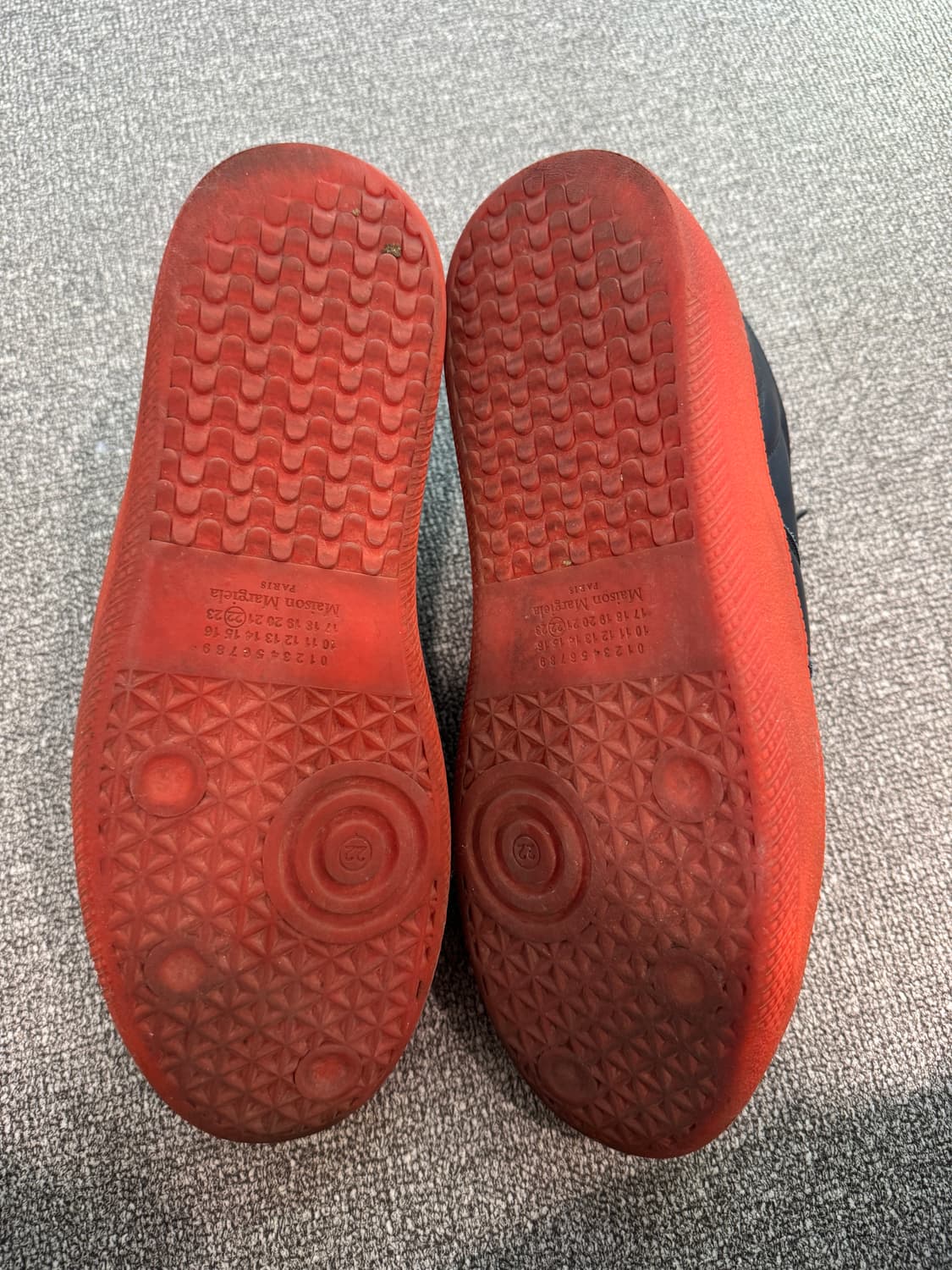 메종 마르지엘라 레드솔 에어포스 모티브 스니커즈 43 상품이미지7