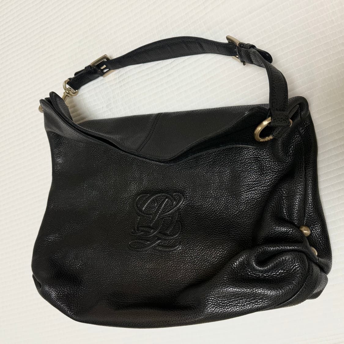 루이까또즈 빅로고 빈티지 가죽 숄더백 토트백 상품이미지1