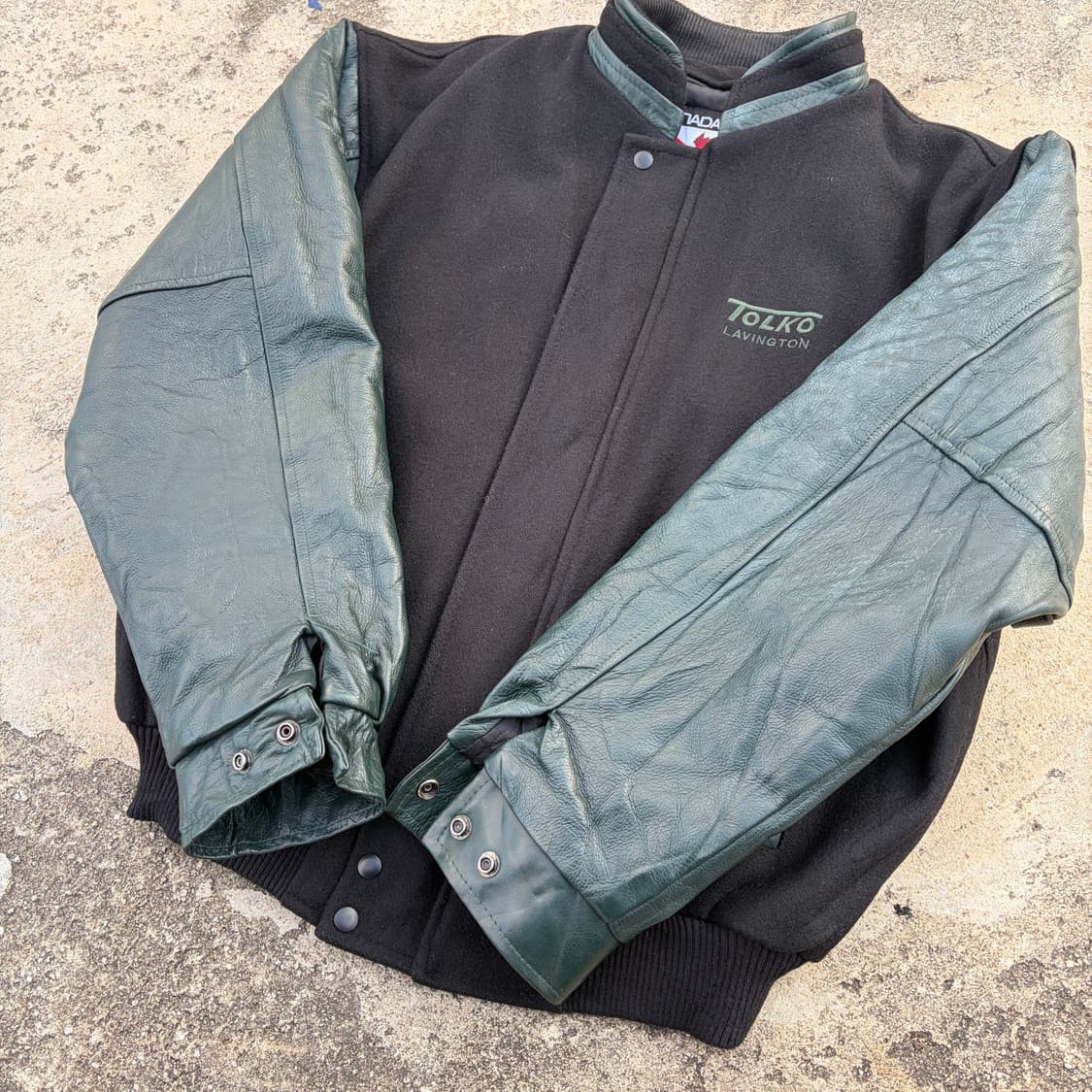 90s CANADA 빈티지 울 바시티 자켓 L 상품이미지4