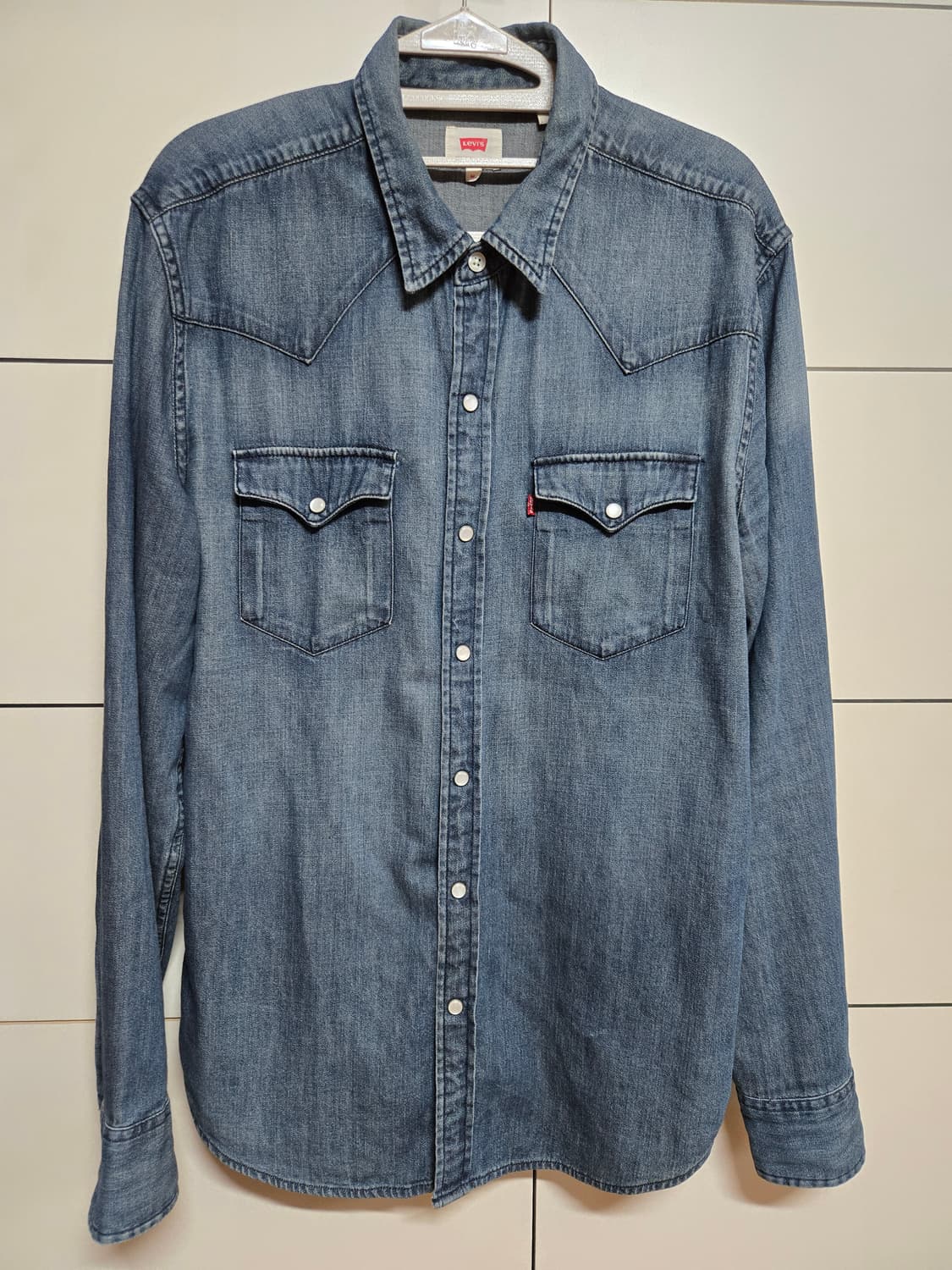 리바이스 웨스턴 중청 데님 셔츠(M사이즈) 상품이미지1