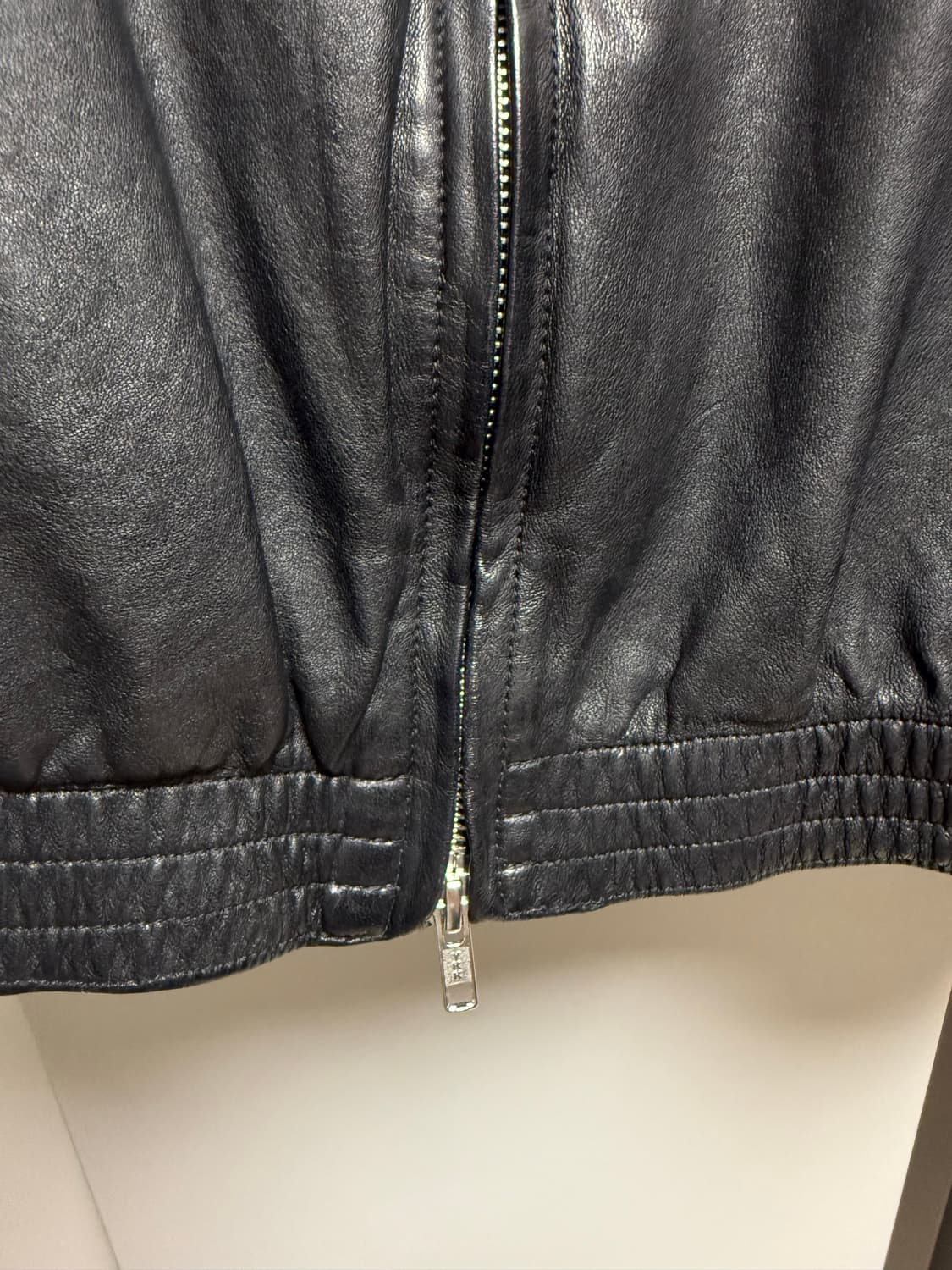 Youth 유스 워시드 레더 블루종 M 상품이미지4