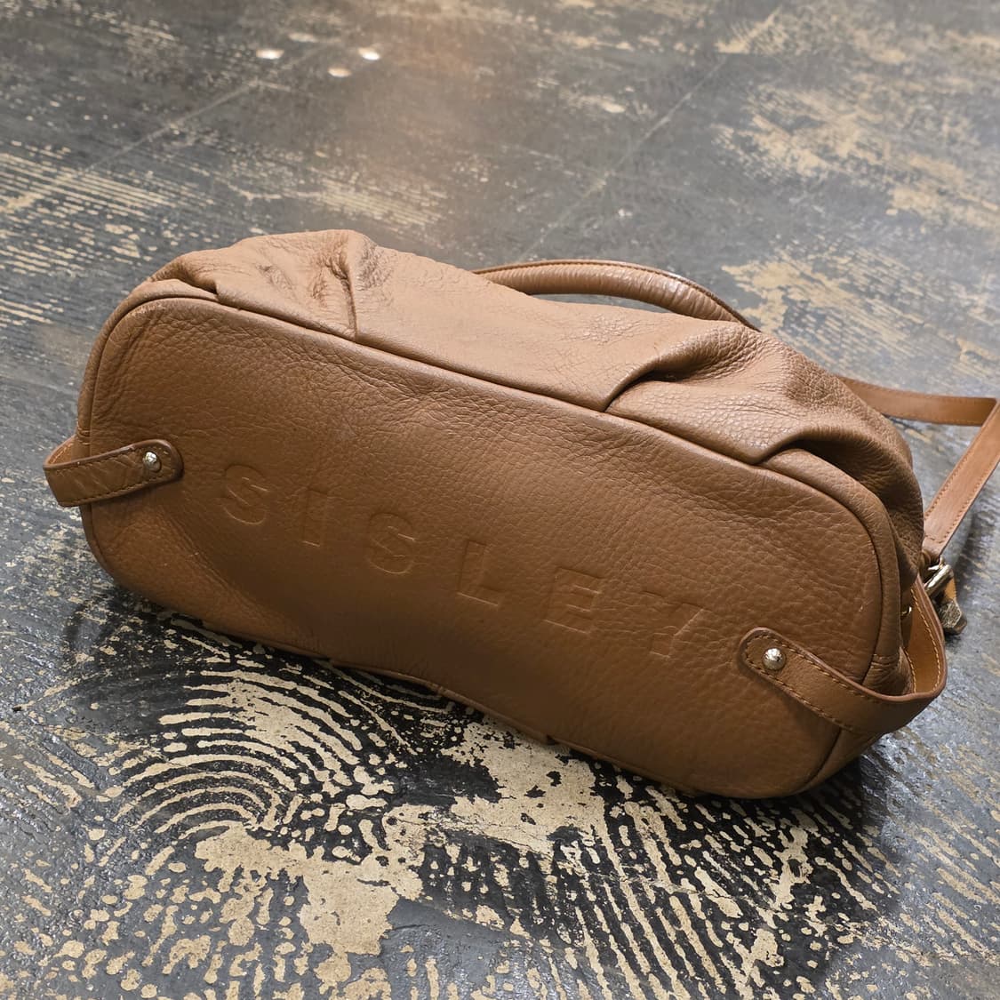 시슬리 브라운 가죽 숄더백 상품이미지5