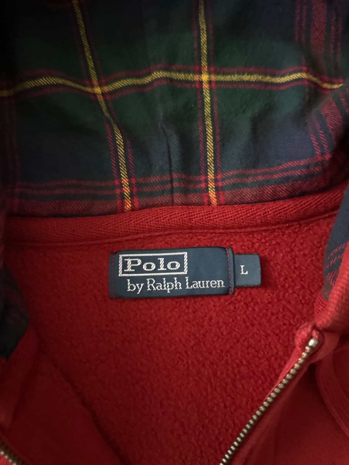 폴로 랄프로렌 빅포니 체크 후드집업 상품이미지2