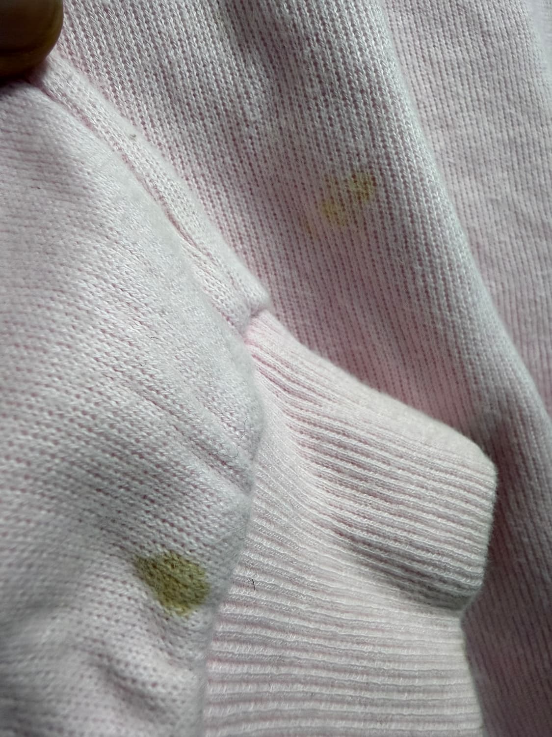 90s 꾸레쥬 베이비핑크 빅로고 쿼터 스웻셔츠 상품이미지9