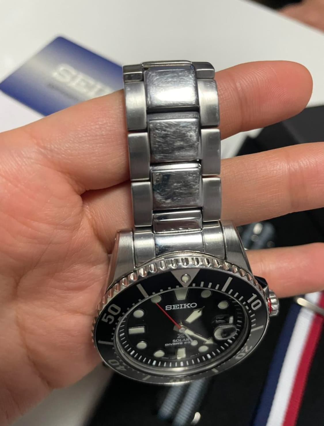 세이코 Seiko 메탈 시계 SNE573P1 풀박스 상품이미지5