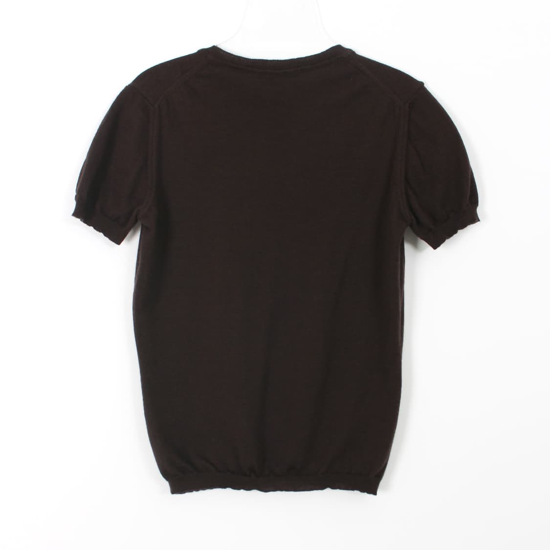 버버리 빈티지 울 로고 니트 반팔 티셔츠 상품이미지5