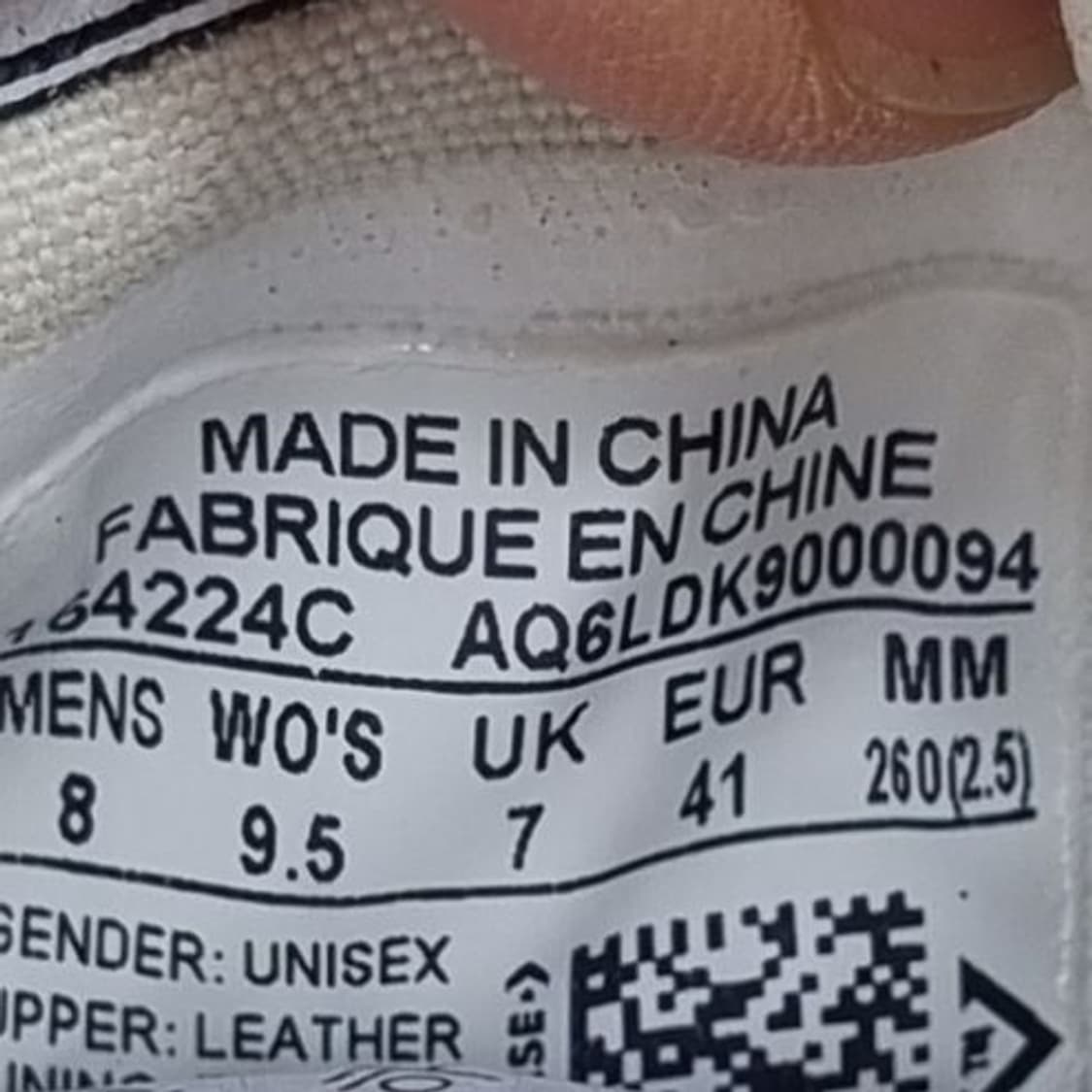 컨버스 잭퍼셀 레더 블랙. 스니커즈260. 상품이미지6