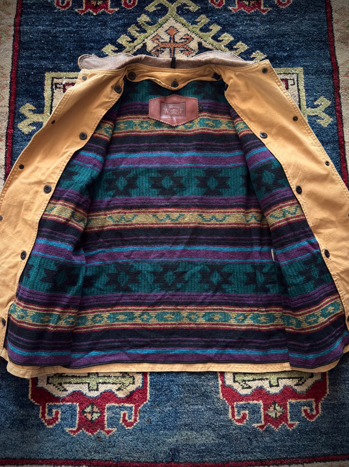 80s Wool Rich 아즈텍 라이너 덕 헌팅 필드 코트자켓 상품이미지2