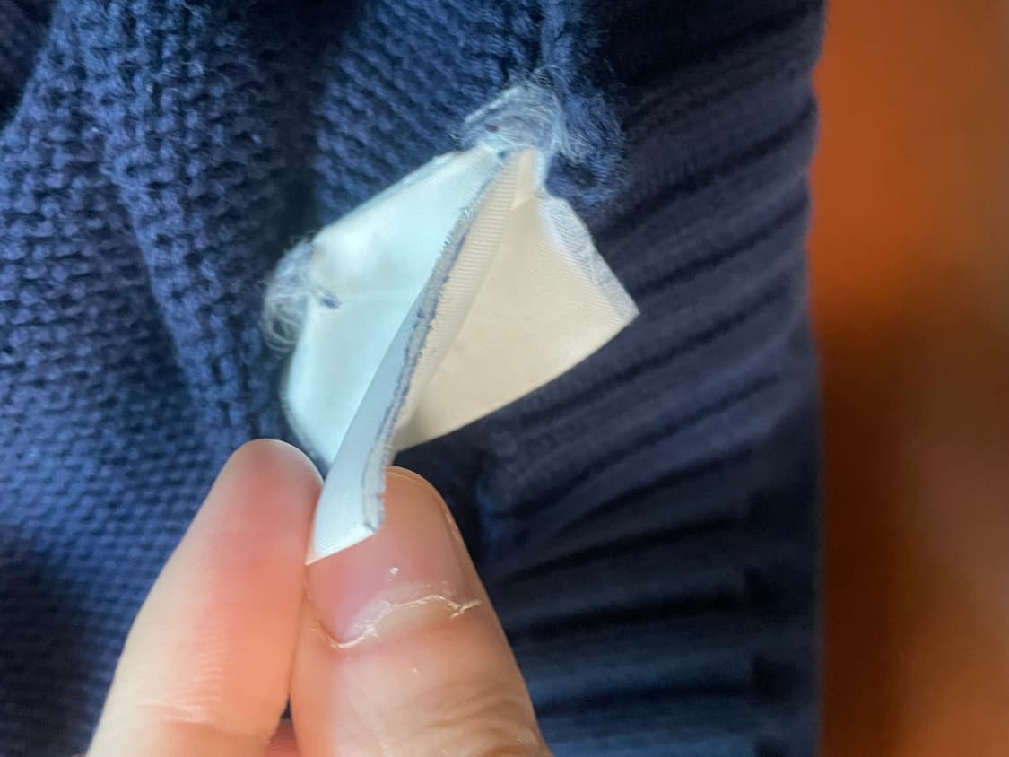 폴로 코튼니트 네이비 상품이미지3