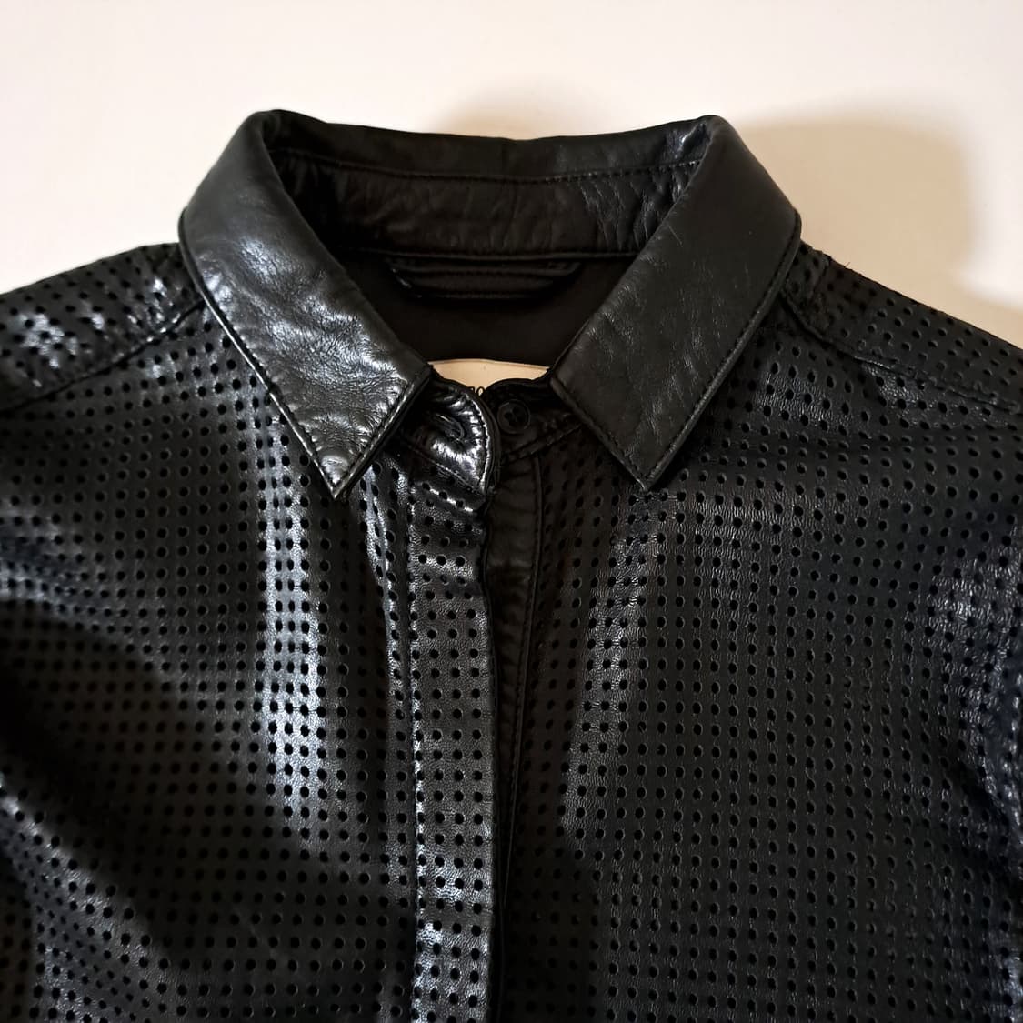 (택포) 우테르케 양가죽 펀칭 셔츠 S B163 상품이미지8