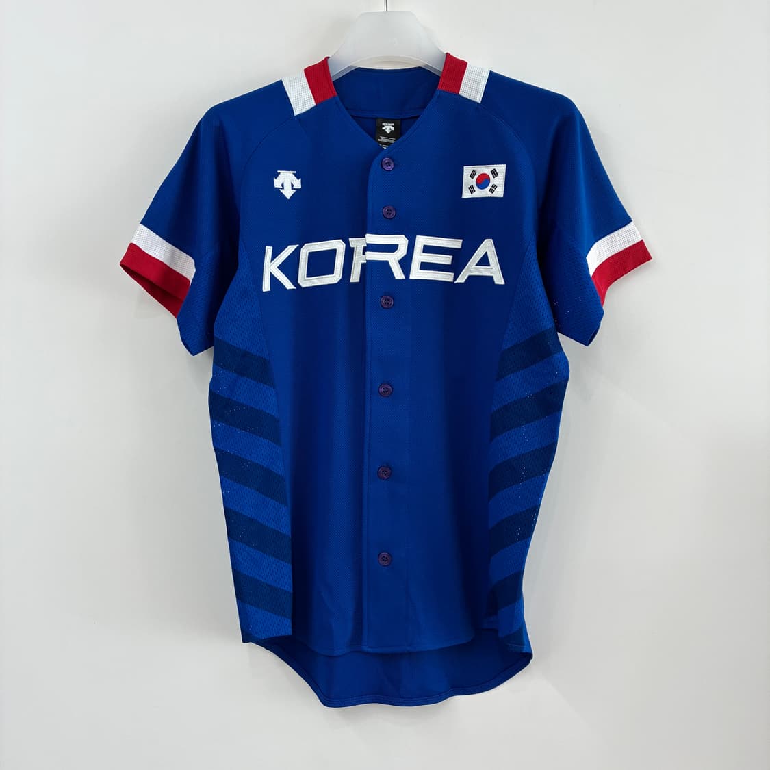 데상트 2014 인천아시아게임 국가대표 민병헌 마킹 선수싸인 유니폼 상품이미지2