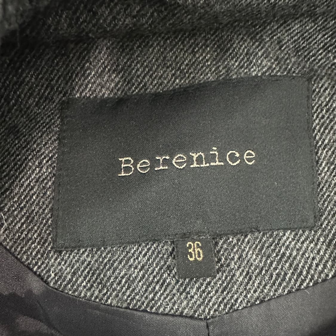 베르니스 더블 봄 코트 차콜 그레이 상품이미지4