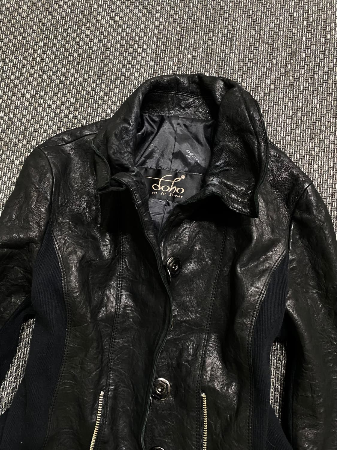 [doho]Rare Design Vkei Mood Leather Jack 상품이미지4