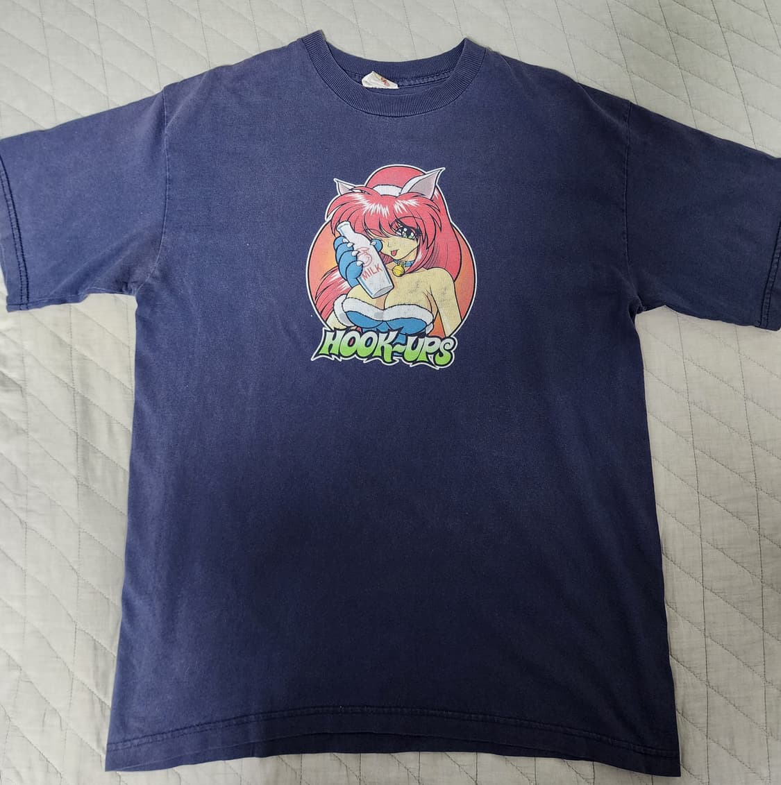 [L] 90s 훅업스 hookups 밀크걸 아키코 빈티지 티셔츠 상품이미지1
