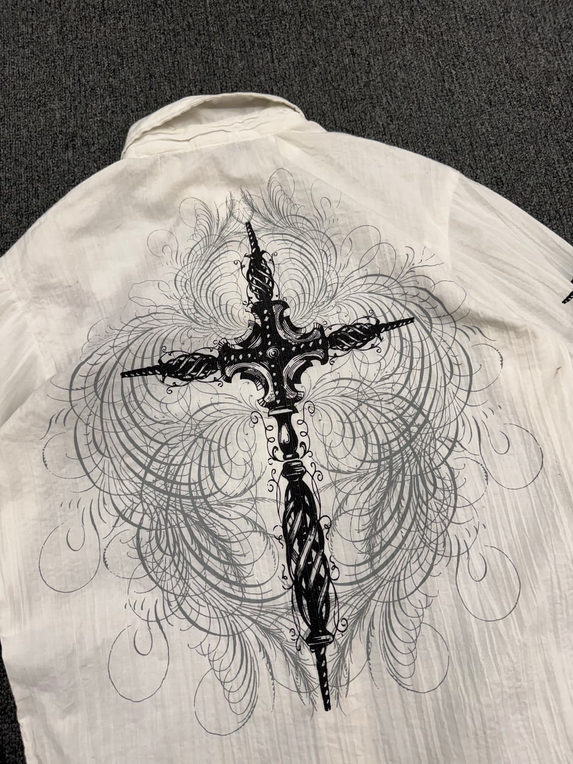 S)Pop Icon 빈티지 자수 프린팅 긴팔셔츠 상품이미지6