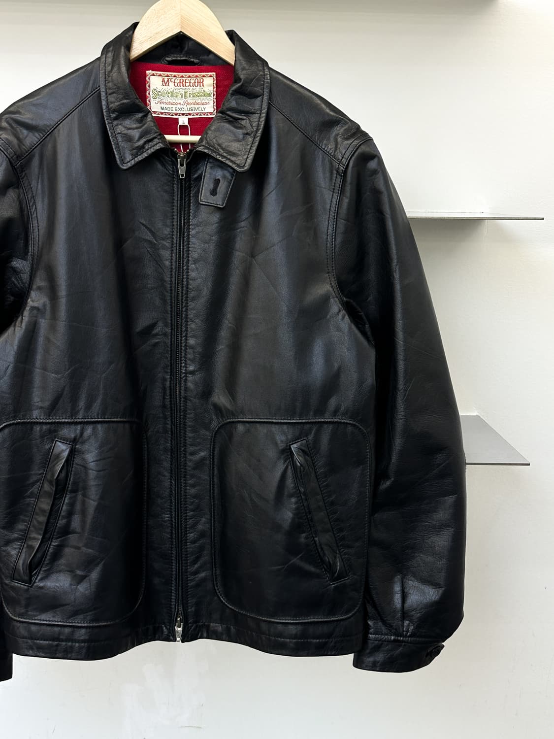 맥 그리거 스코티쉬 드리즐러 레더 자켓 상품이미지2