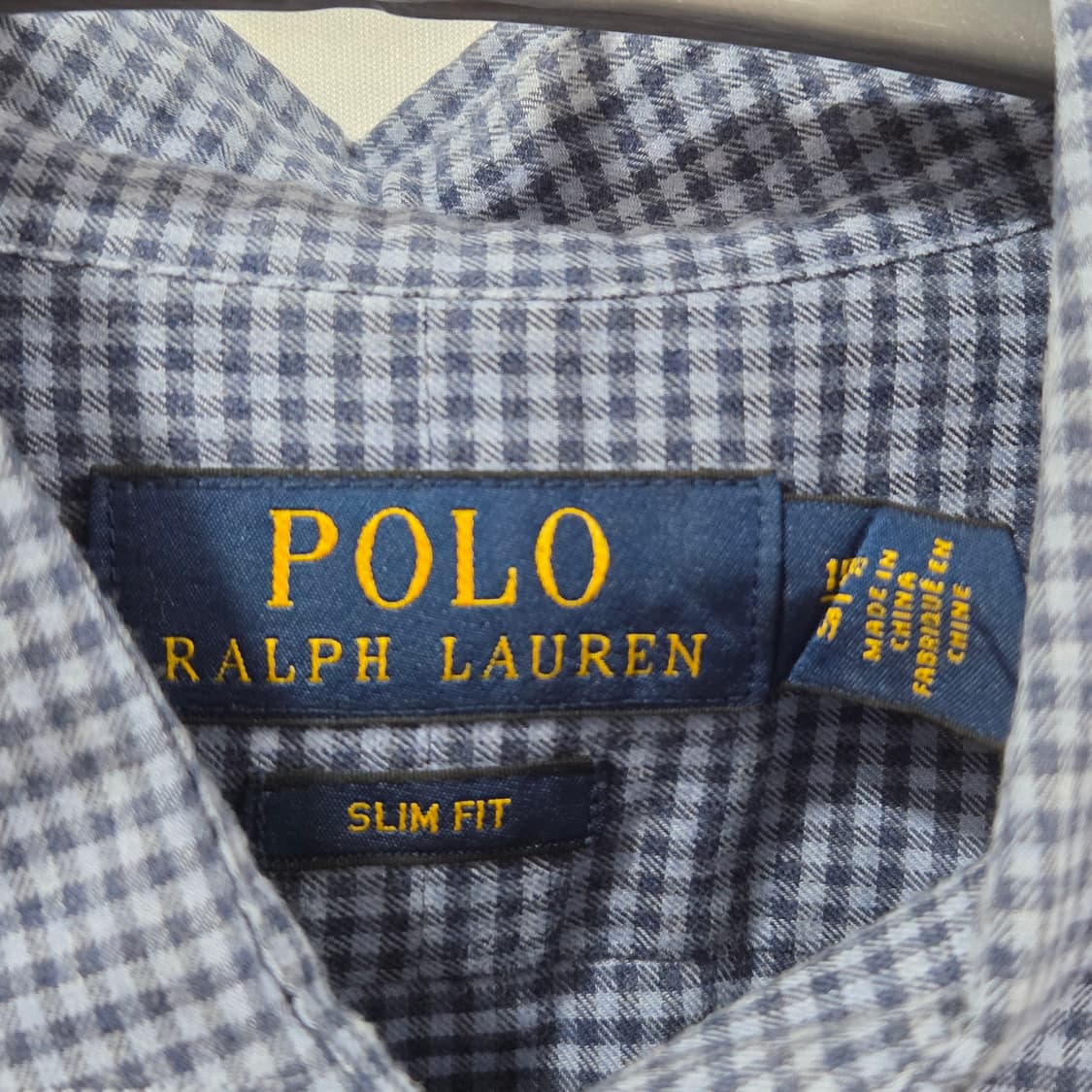 폴로랄프로렌 버튼다운 체크셔츠 15.5  상품이미지3