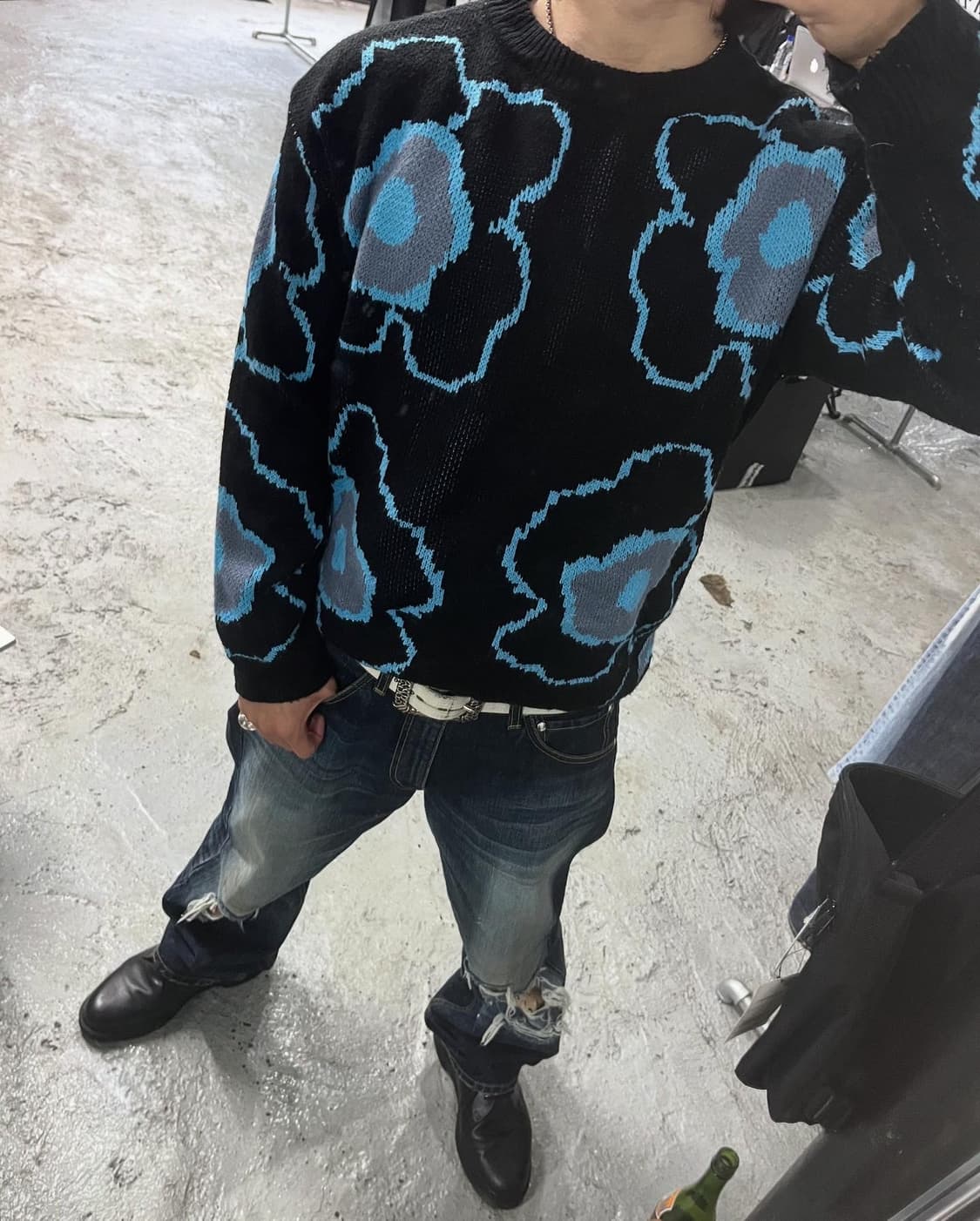 cherry aka flower knit 상품이미지1