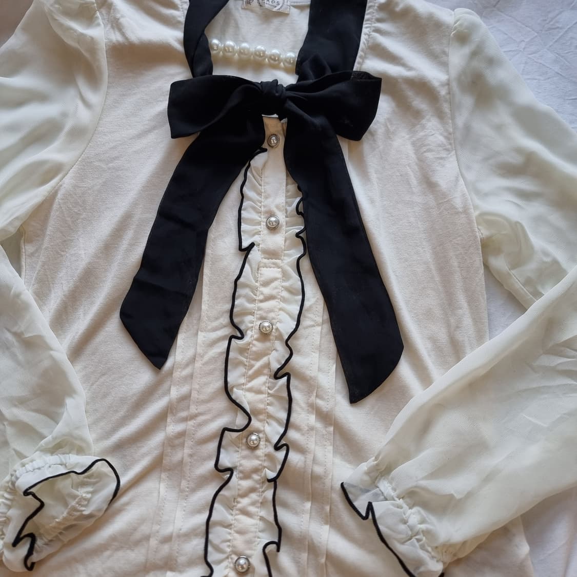 axes femme 리본 타이 블라우스 상품이미지4