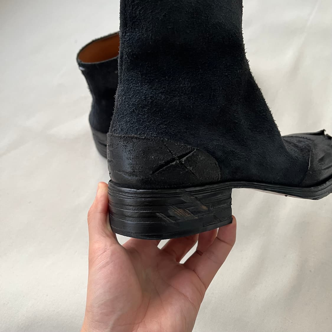 메종 마르지엘라 S/S 2021 디스트로이드 스퀘어 토 타비 부츠 상품이미지7