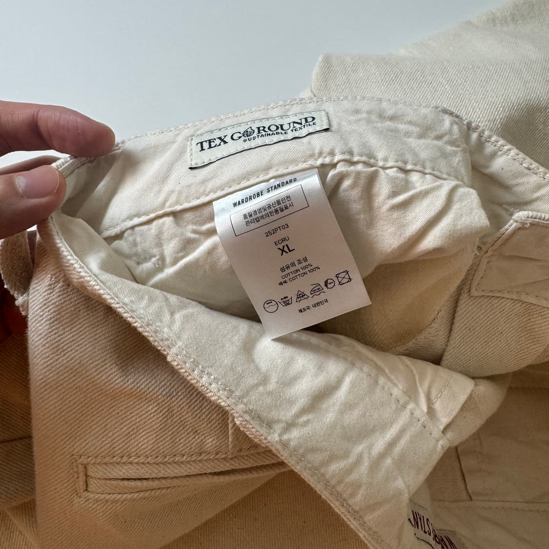 Wardrobe standard 워드로브 스탠다드 셀비치데님오피서팬츠 상품이미지7
