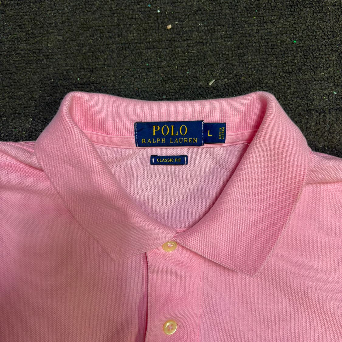 폴로 스몰 로고 카라 PK 반팔티 핑크 L 클래식핏  상품이미지5