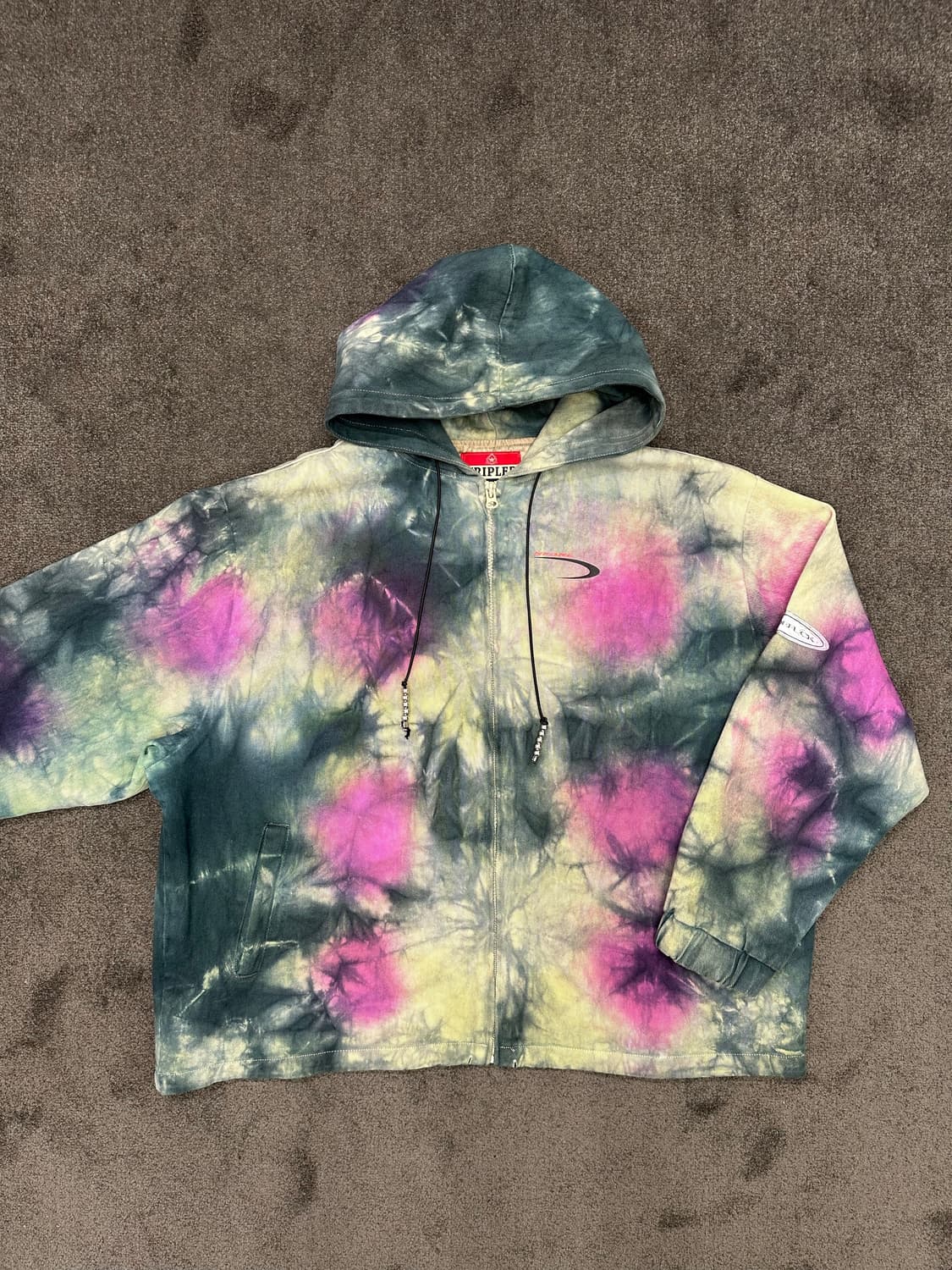 Tripler 타이 다이 후드집업 XXL[빅사이즈] 상품이미지2