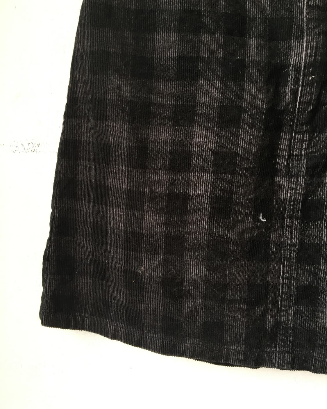 Check pattern corduroy skirt 상품이미지3
