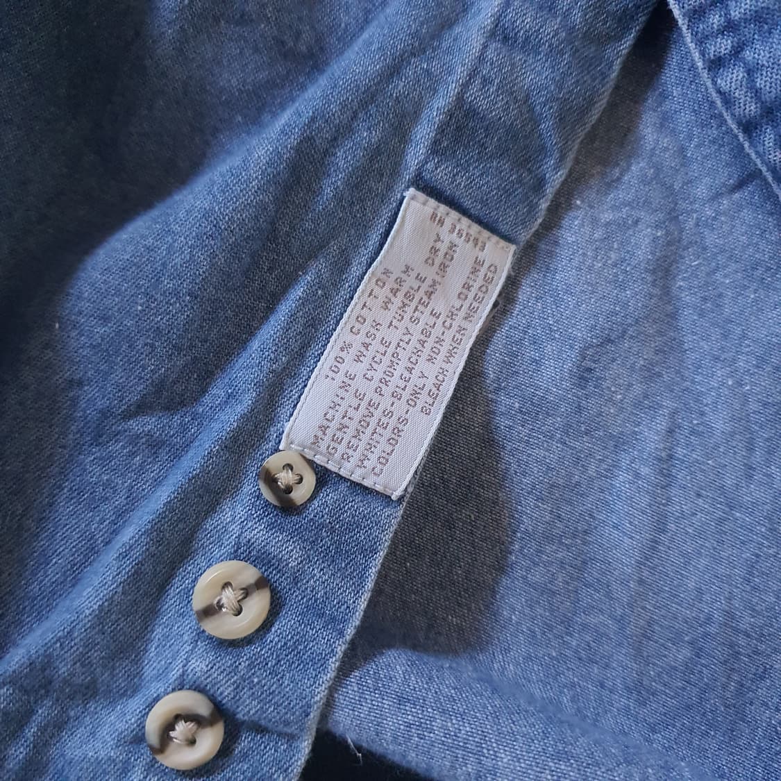 80s 이글 셔츠메이커스 샴브레이 셔츠 no.48 상품이미지5