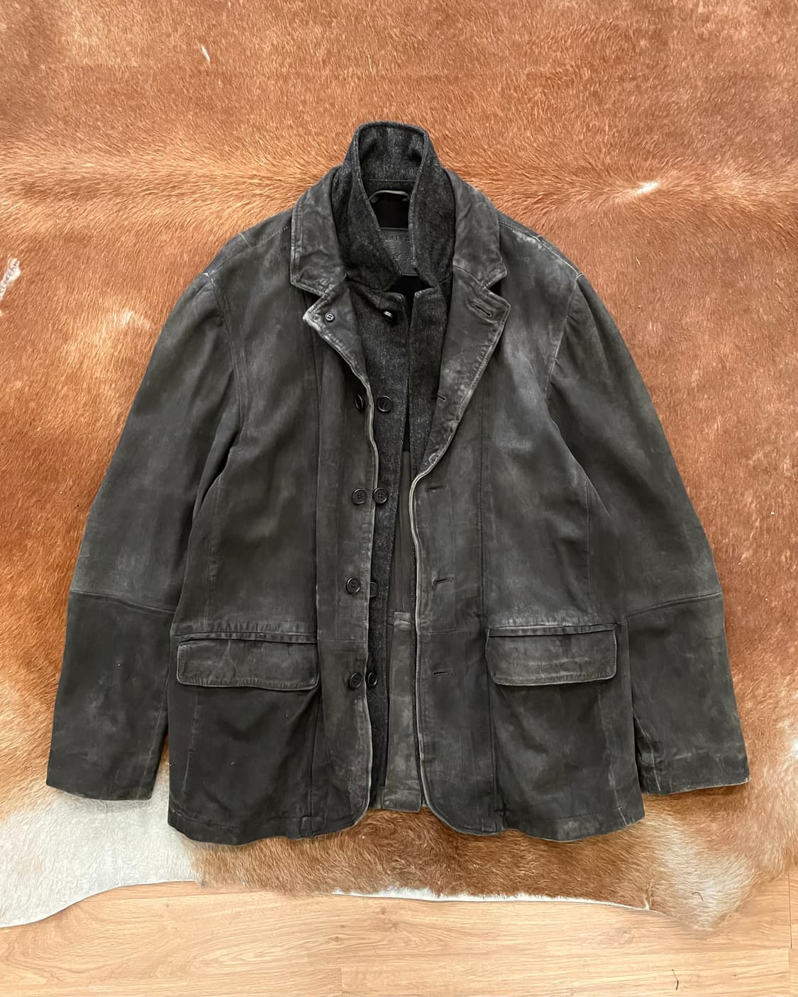 [L] AllSaints 올세인츠 도킹 레더 테일러드 자켓 상품이미지10