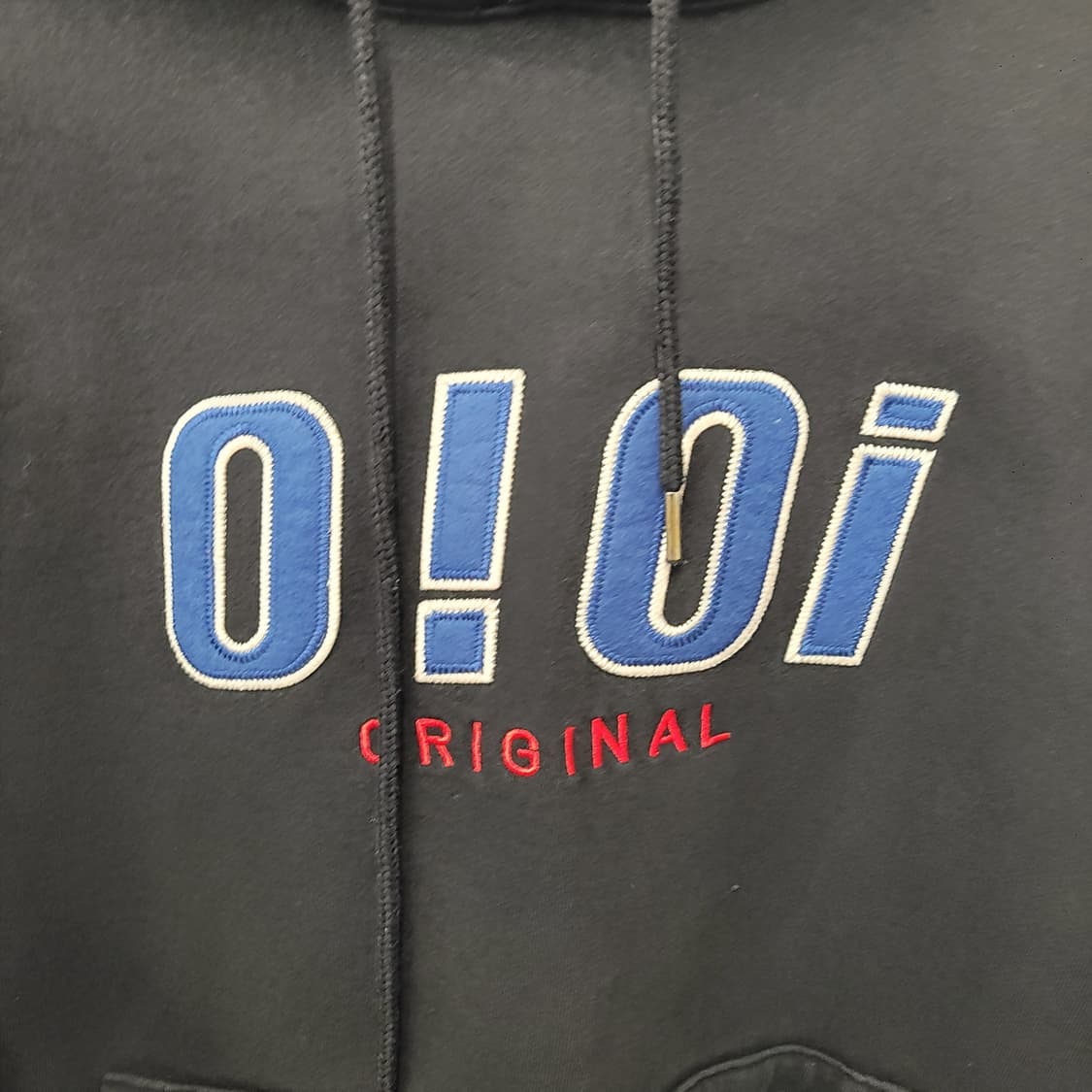 Oioi 오아이오아이 로고 후드티 블랙 상품이미지3