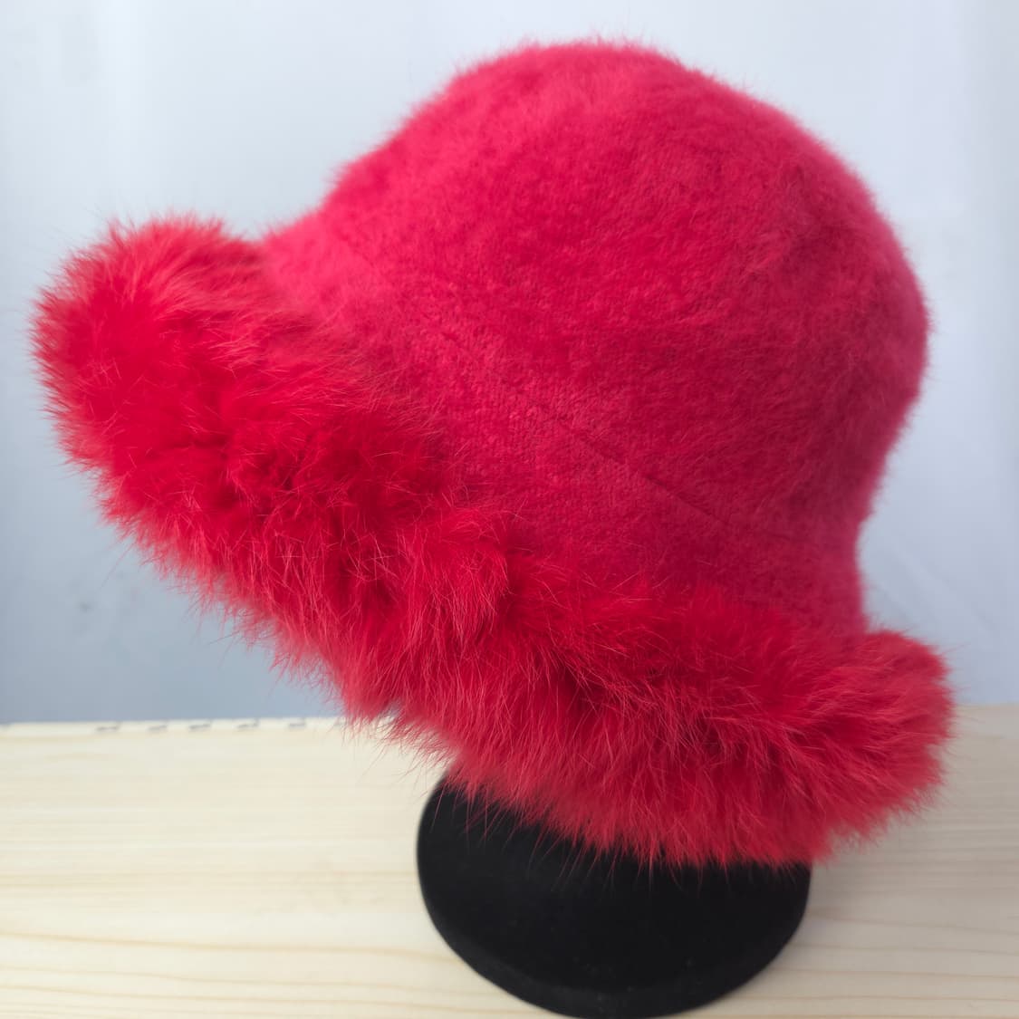 M 몽클레어  레드 퍼 버킷햇 모자  상품이미지2