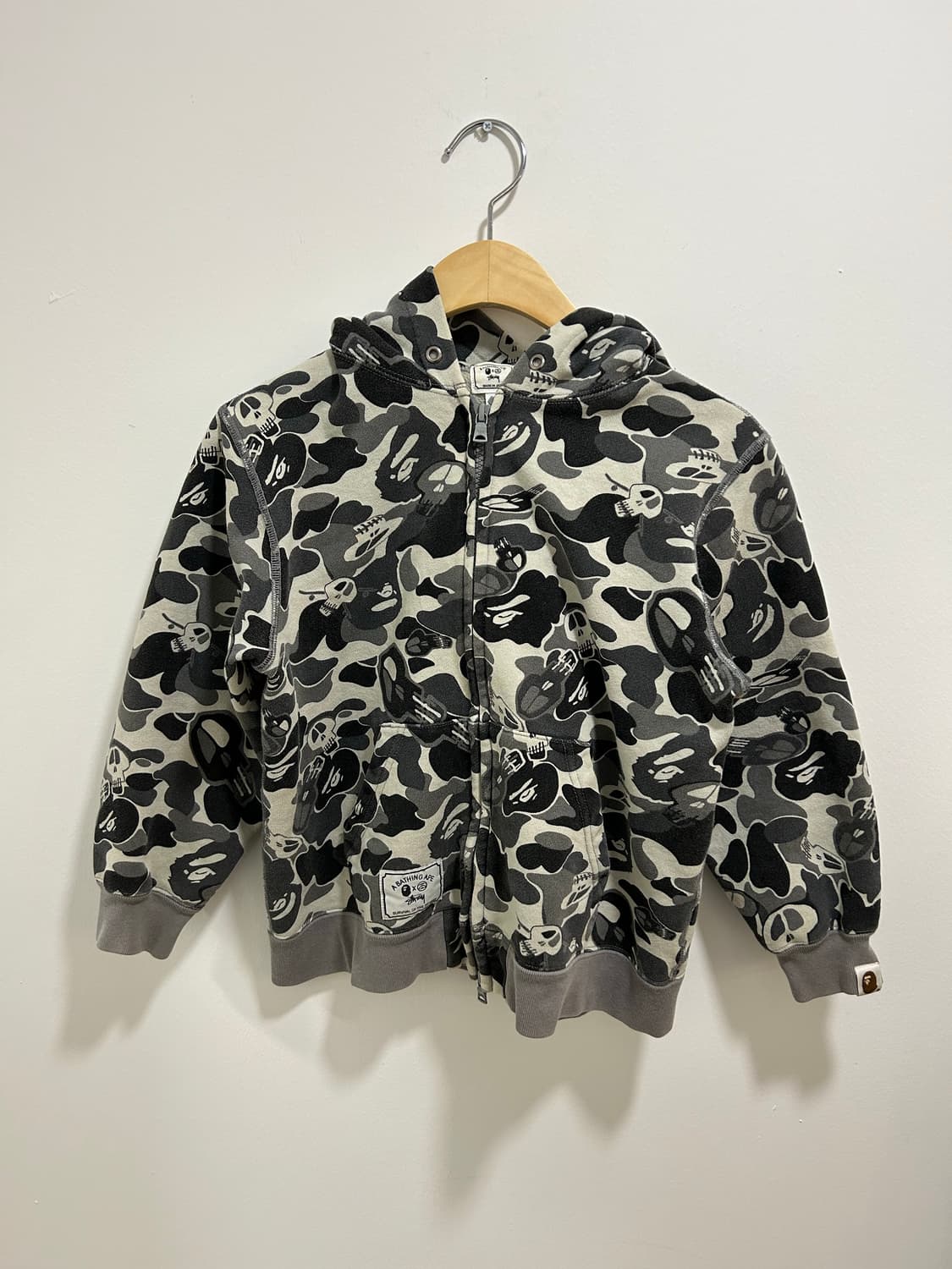 베이프 스투시 콜라보 키즈 후드집업 상품이미지1