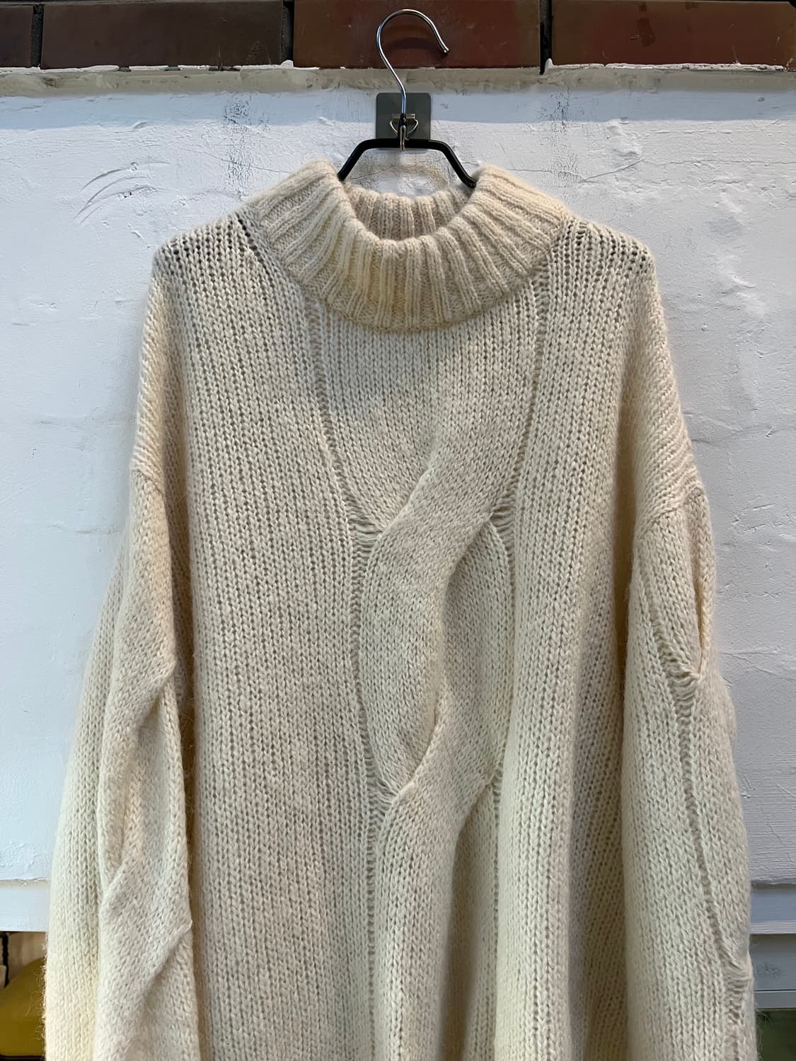 Arket 울 알파카 오버핏 케이블 스웨터 M 상품이미지3