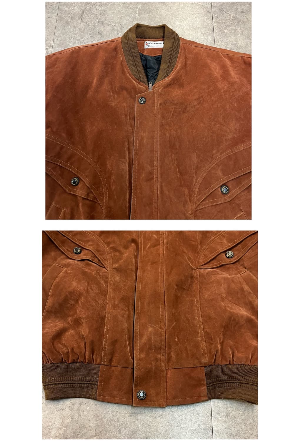 빈티지 스웨이드 자켓 오렌지브라운  #csz2096 상품이미지4